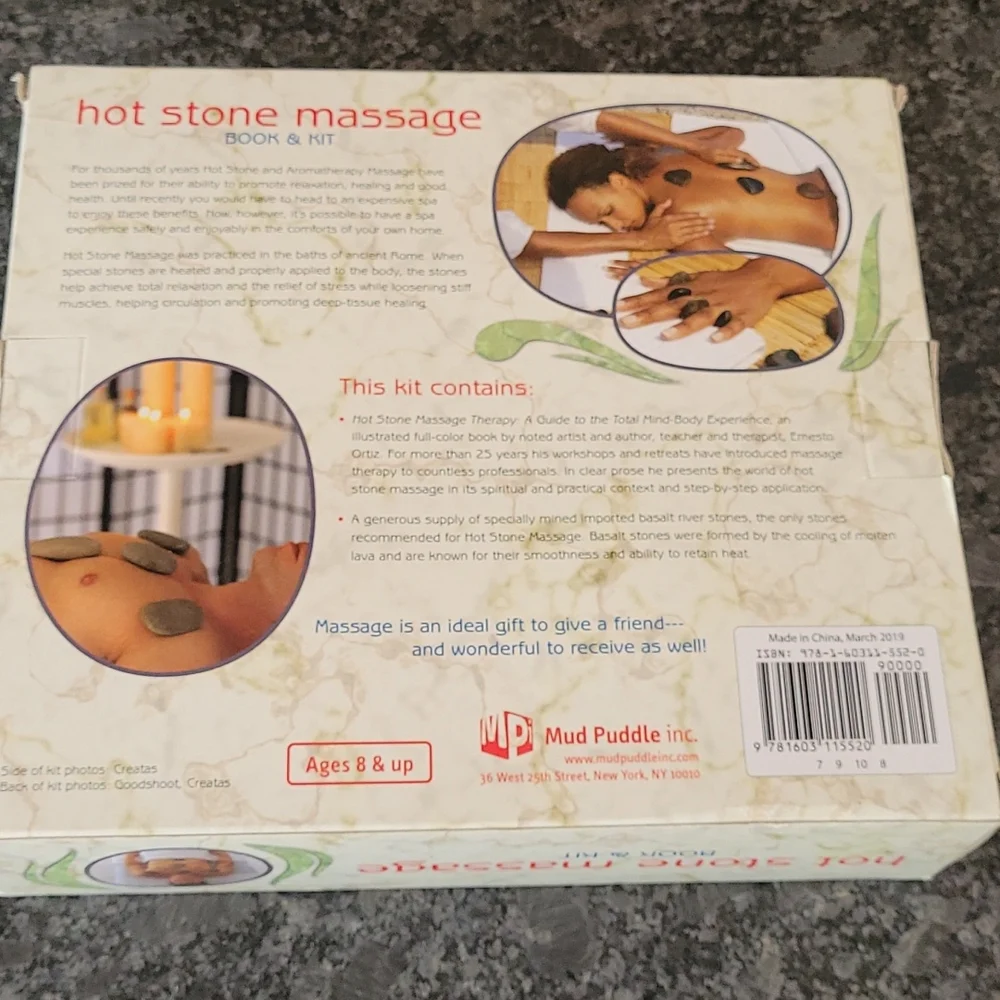 Mud Puddle NEW Hot Stone Massage Kit with Instructional Booklet